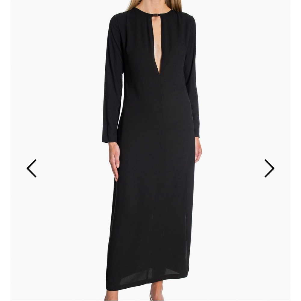 Filippa K Black Long Split Dress